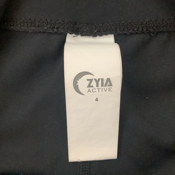 Zyia Black Slash Luxe Leggings - Picture 4 of 4